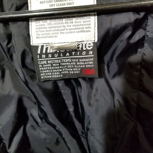 VTG NEPTUNE GARMENT CO Size‎ 40 X-Long Medium Mens Jacket+Liner Vest Wool/Poly - Picture 12 of 12